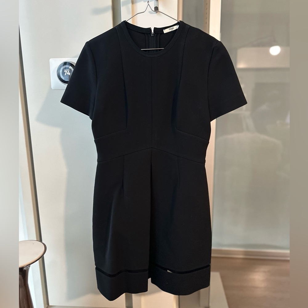 FENDI Knee-Length Cocktail Dress - SZ 40 IT US 2 Black